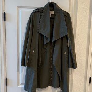 BCBGeneration Dark Green Trench Coat